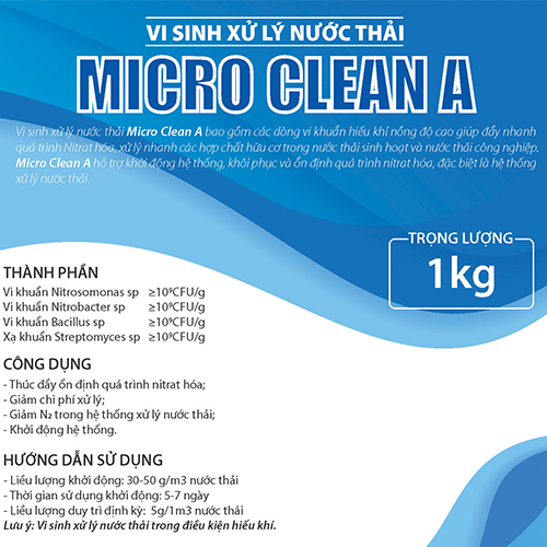 Vi sinh hiếu khí xử lý nước thải Micro Clean A